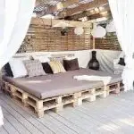 canape de jardin en palette