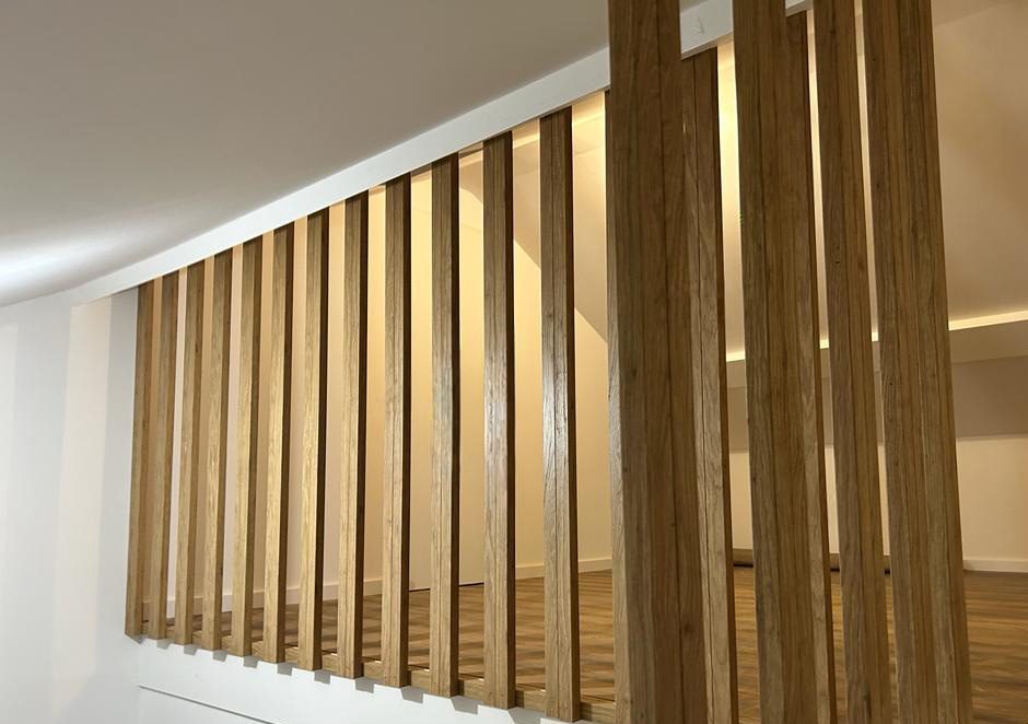 garde corps bois massif